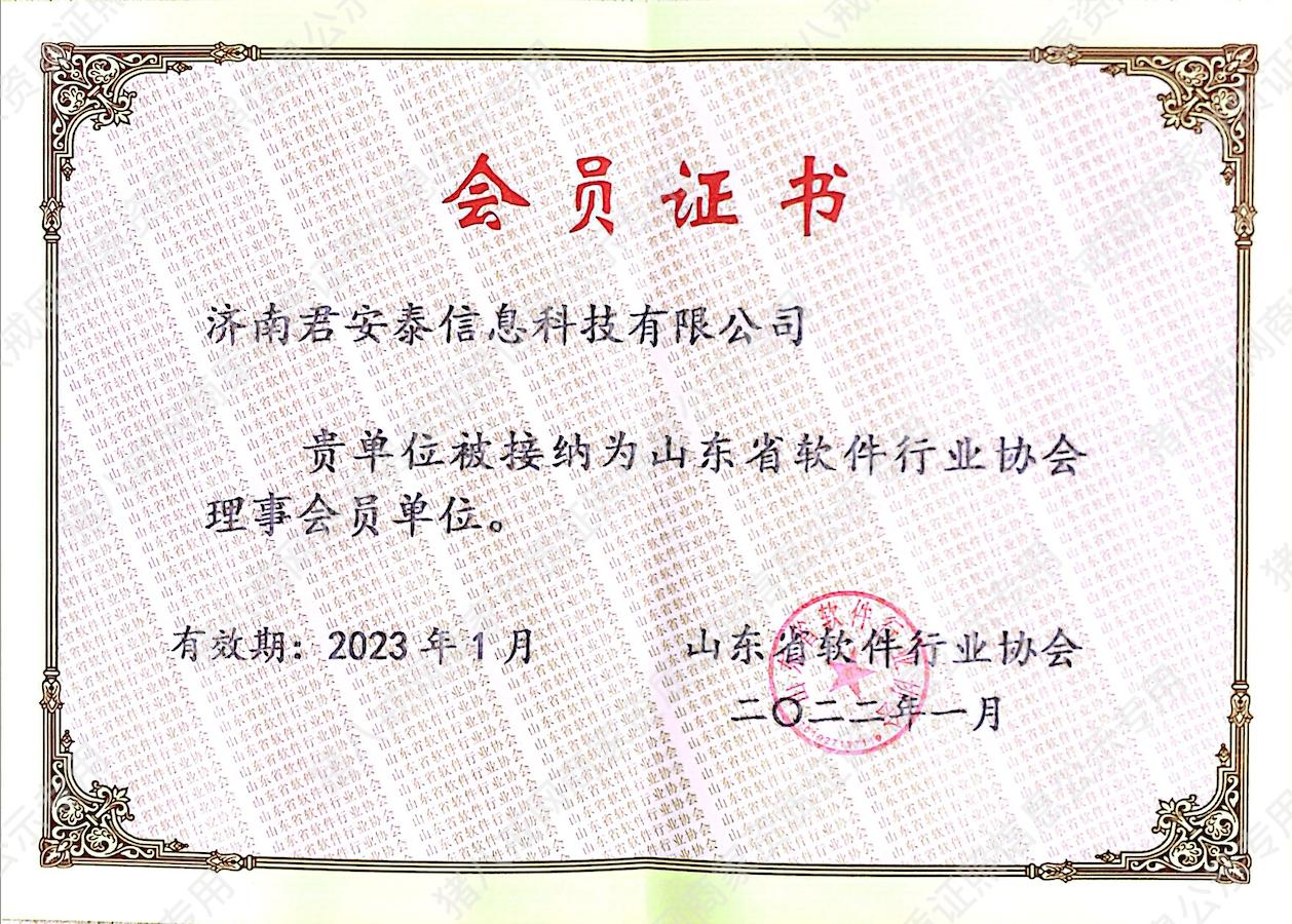山東省軟件行業(yè)協(xié)會理事會員單位
