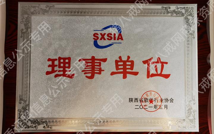 陜西省軟件行業(yè)協(xié)會理事單位