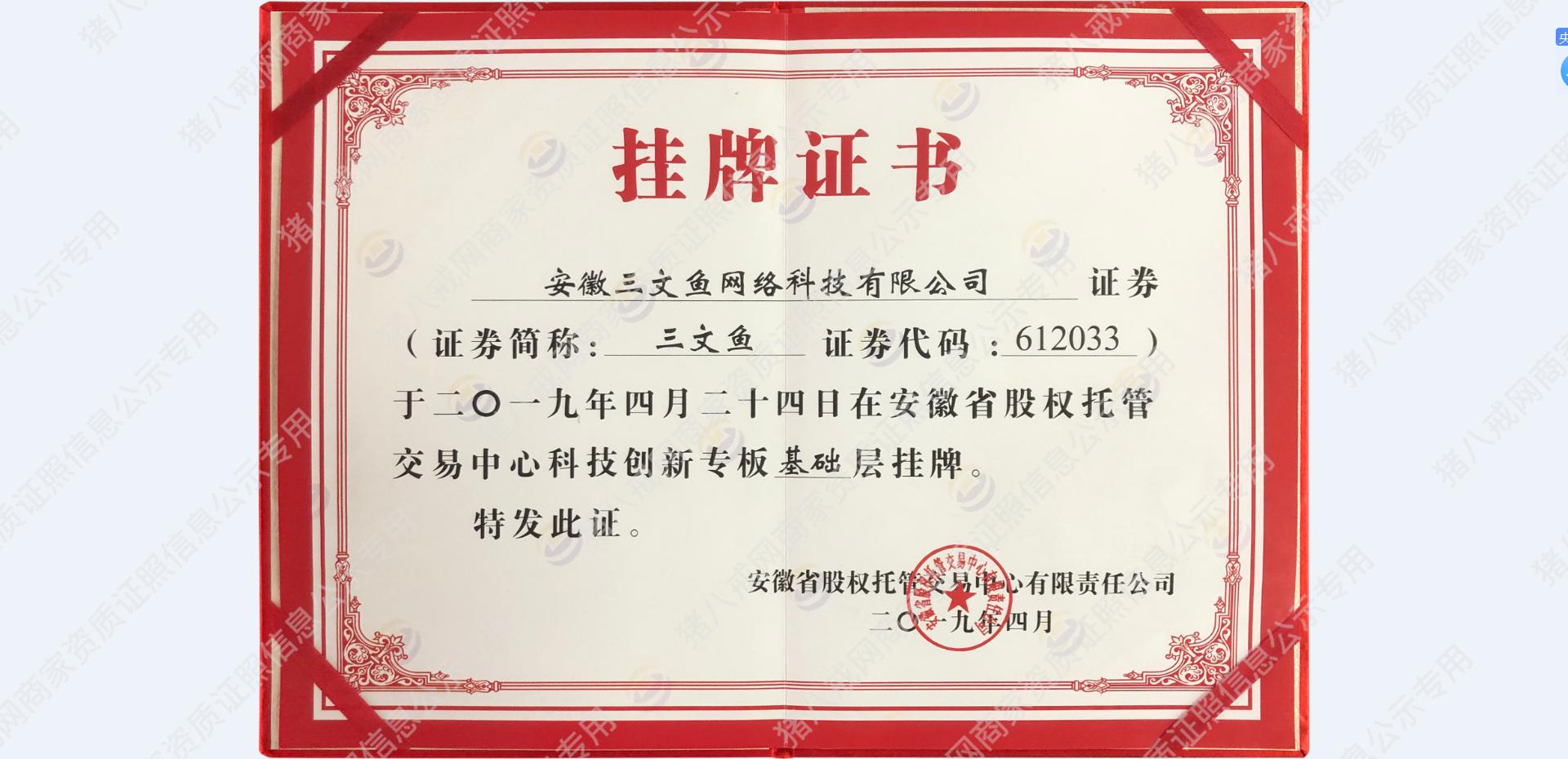 科創(chuàng)掛牌2019.4