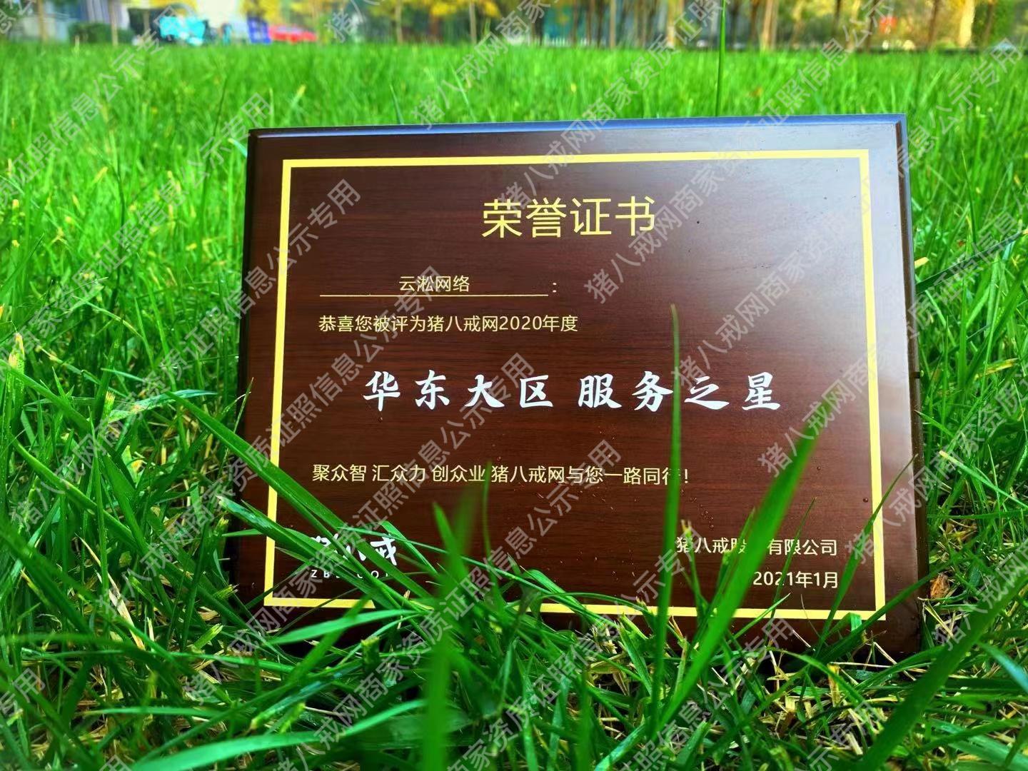 2020華東大區(qū)服務(wù)之星