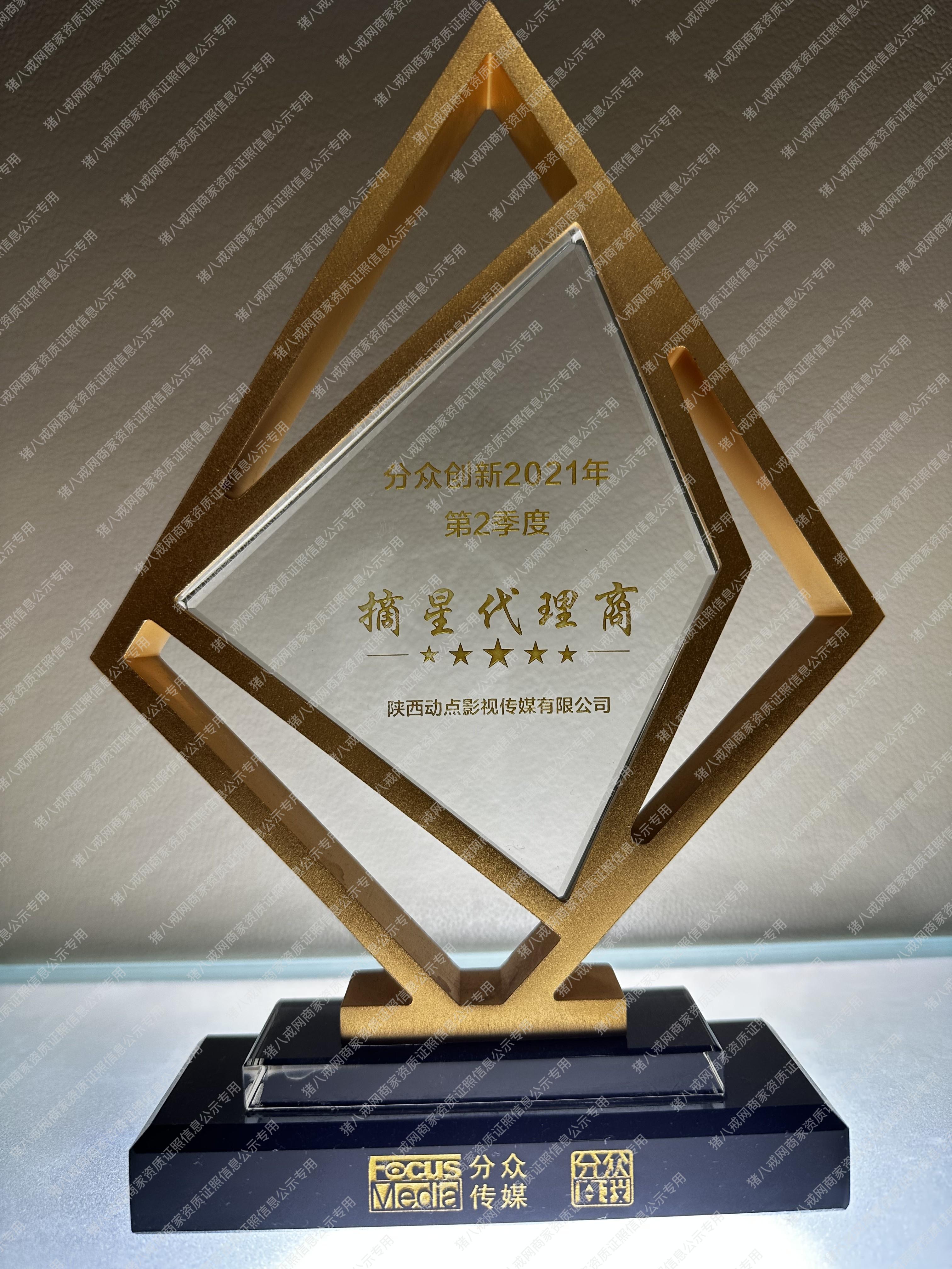 分眾創(chuàng)新2021年摘星代理商
