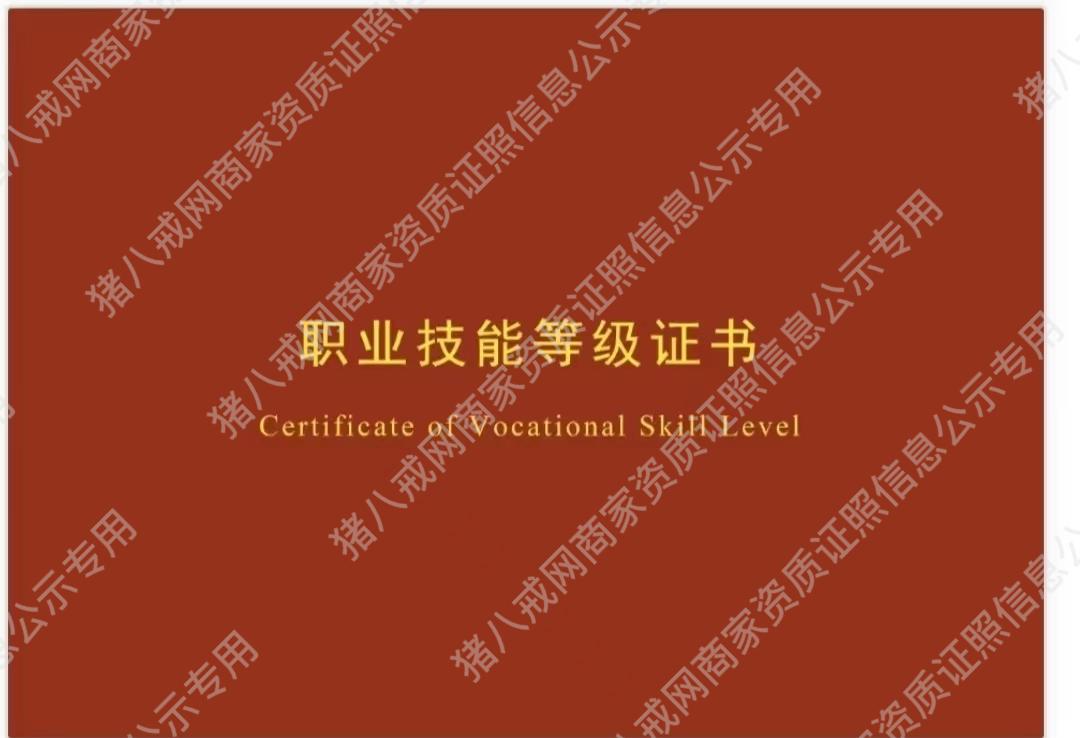 職業(yè)技能等級(jí)證書