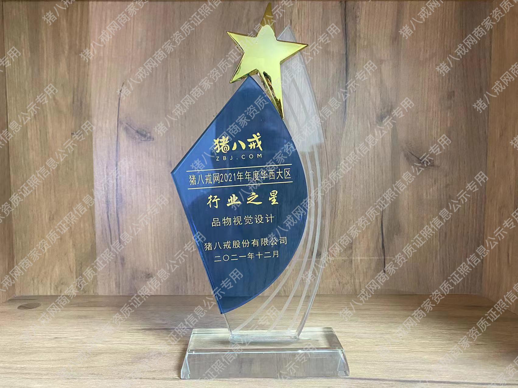 豬八戒網(wǎng)2021年年度華西大區(qū)行業(yè)之星