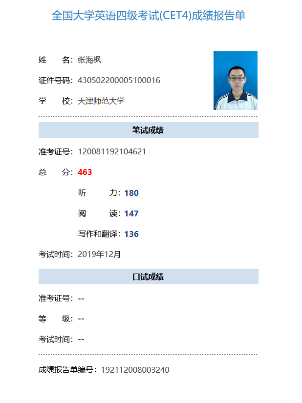 英語(yǔ)四級(jí)證書